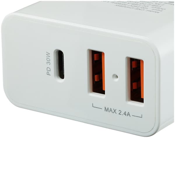 CANYON charger H-08 PD 30W USB-C 2USB-A White