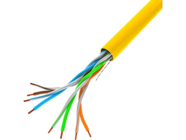 LANBERG CABLE UTP CAT.5E 305M WIRE CU YELLOW FLUKE