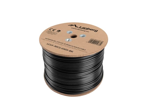 Lanberg LCU5-30CU-0305-BK networking cable 305 m Cat5e U/UTP (UTP) Black