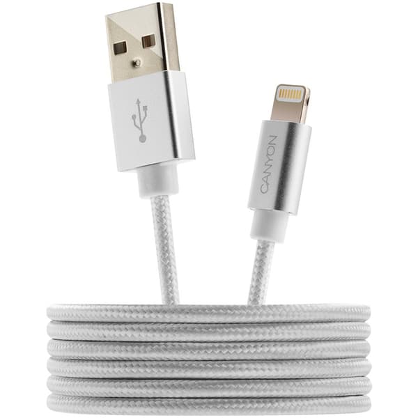 CANYON cable MFI-3 Lightning 12W 1m White