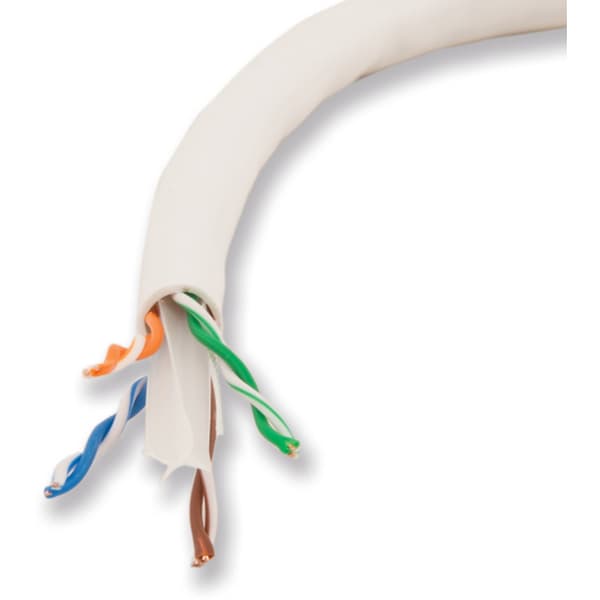 Kat 6 U/UTP. Hvit uten skjerm LSZH Eske 305m LinkIT