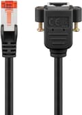 Miniatyrbild 1 av 4: CAT 6 förlängningskabel, S/FTP (PiMF), svart