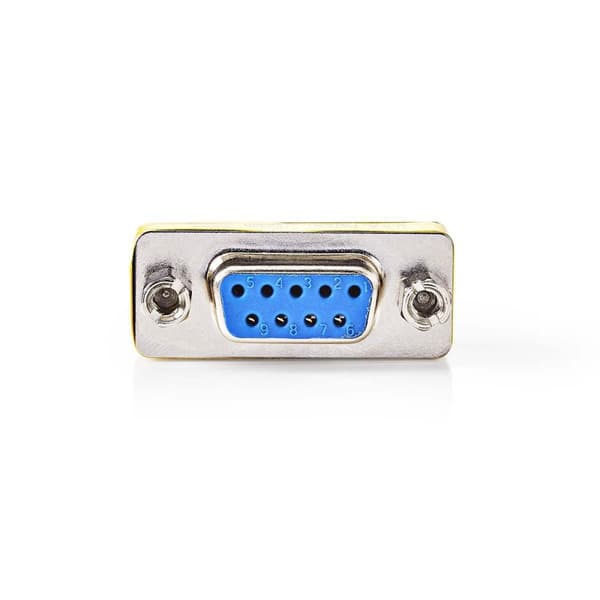 Nedis Serial adapter | Adapter | D-SUB 9-Pin Hun | D-SUB 9-Pin Hun | Nikkel belagt | Metall | Boks