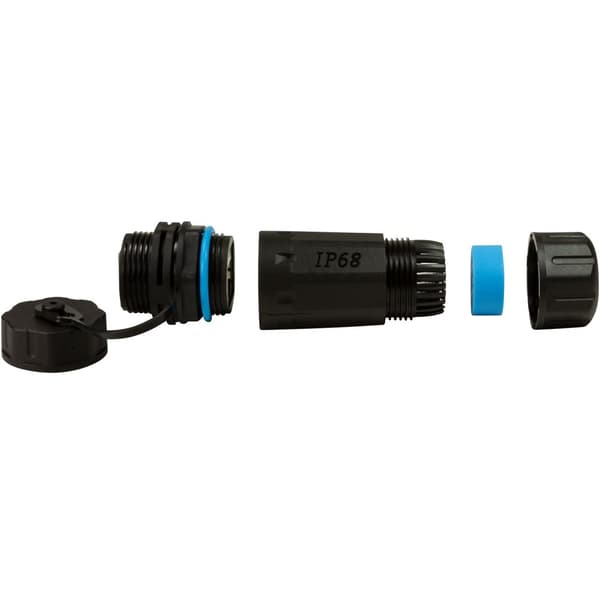 CAT6A Skruvkoppling Utomhus 2 x RJ45 IP68 med kabelhylsa