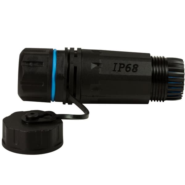 CAT6A Skruvkoppling Utomhus 2 x RJ45 IP68 med kabelhylsa
