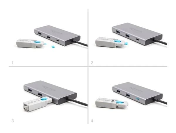 DeLOCK USB Type-C Port Blocker Set USB Type-C female ports 5 pieces