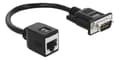 Miniatyrbild 2 av 2: DeLOCK Serial RS-232/422/485 Adapter DB9 male to RJ45 jack