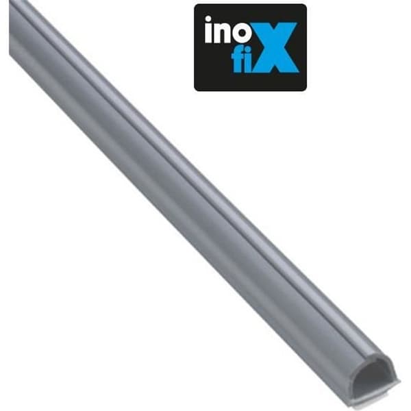 Klistret benskydd - Kabelfix - Paket med 3 - 10,5 x 10 mm - Metallgrå - Isolerande material