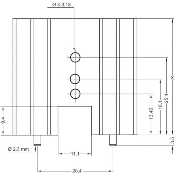 Kylfläns - TRU COMPONENTS - TC-V8511X-203 - 5 K-W - TO-220, TOP-3, SOT-32