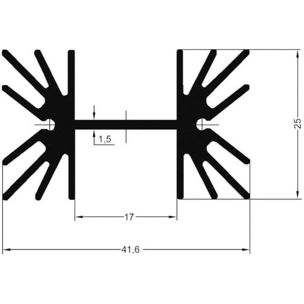 Kylfläns - TRU COMPONENTS - TC-V8511X-203 - 5 K-W - TO-220, TOP-3, SOT-32
