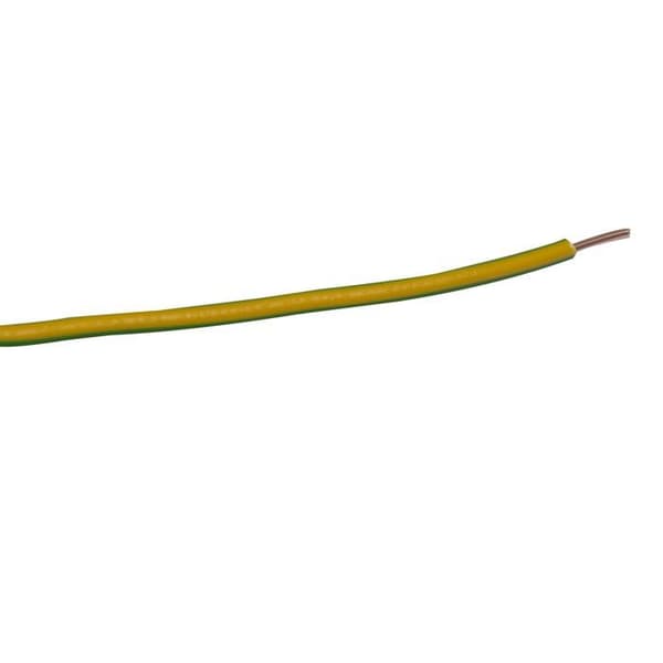 Elkabel - Zenitech - HO7V-U - 1,5 mm² - Gul-grön - 25 m
