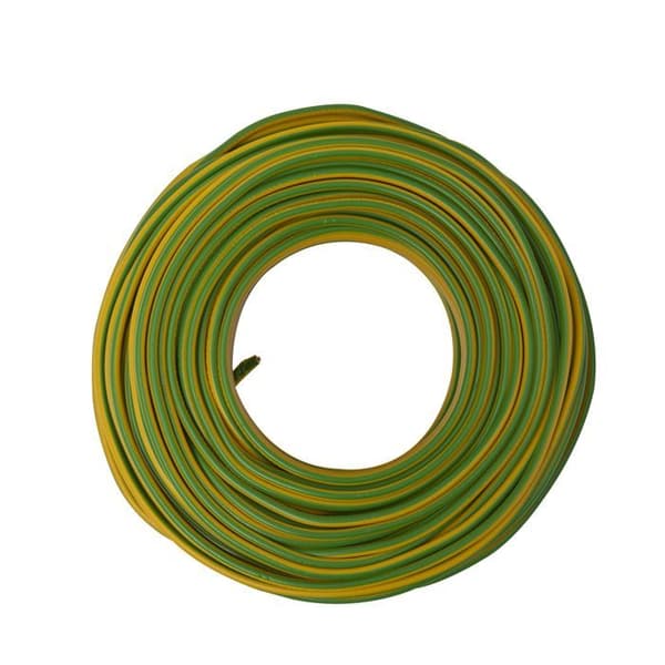 Elkabel - Zenitech - HO7V-U - 1,5 mm² - Gul-grön - 25 m