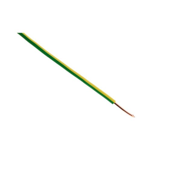 Elkabel - Zenitech - HO7V-U - 1,5 mm² - Gul-grön - 25 m