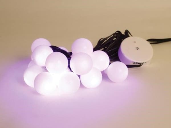 Light Creations Colourlight - 8 m - 16 RGB-lampor - svart tråd - 12 V