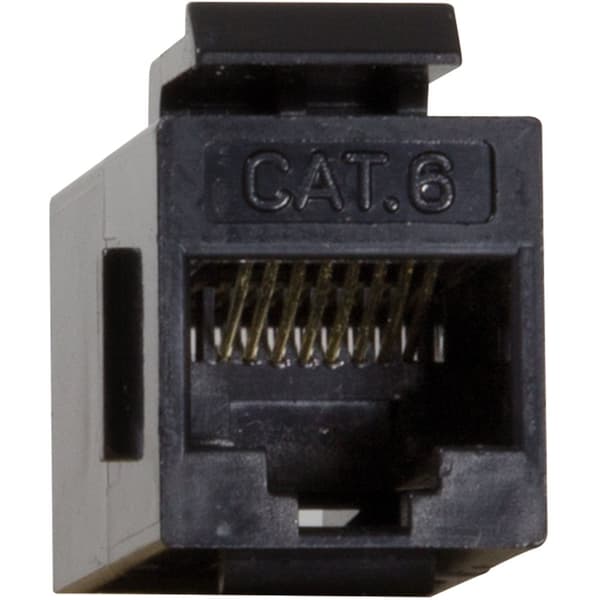 Keystone stik Cat6 UTP 2xRJ45 Sort