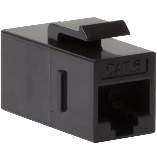 Keystone-liitin Cat6 UTP 2xRJ45 Musta