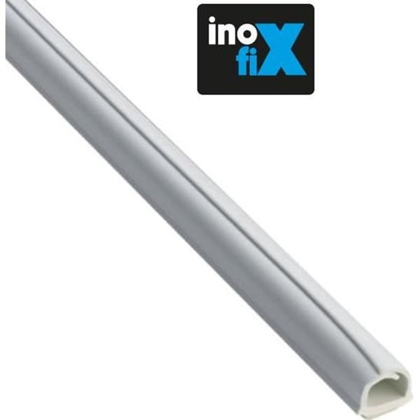 Inofix - Set med 4 Cablefix självhäftande mantlar 8 x 7 mm vit