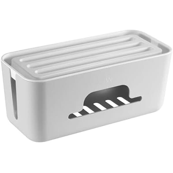 Ewent kabelförvaringsbox, kabelskyddsbox och strömstripsskydd, kabelorganisatör, håll ordning på kablarna,