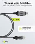 Miniatyrbild 5 av 11: Ethernet-kabel USB-C™ 3.1 till RJ45, Slim, 7,5 m