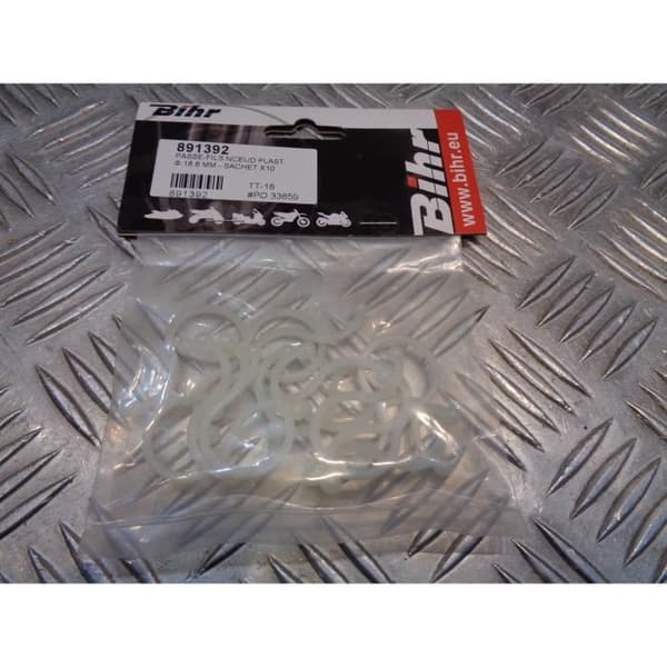 Genomföring - Bihr - TT-18 - Vit - Plast - Diameter 18,6 mm - Förp