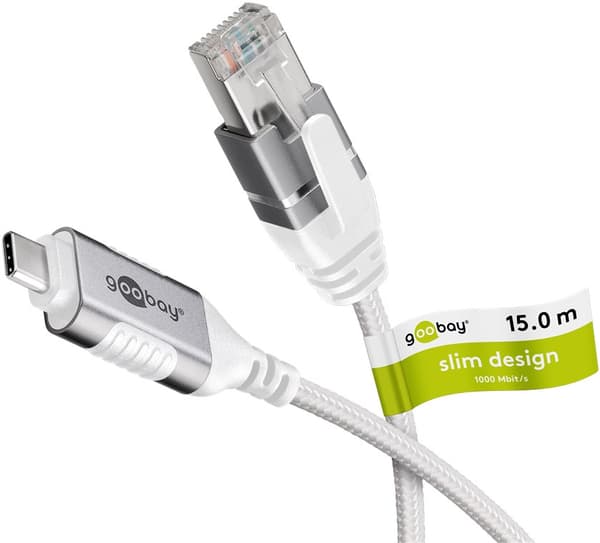 Ethernet-kabel USB-C™ 3.1 til RJ45, Slim, 15 m