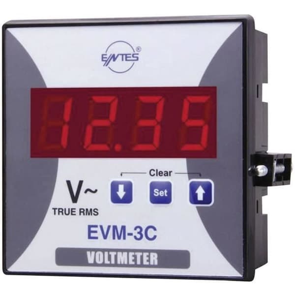 Infälld voltmeter - ENTES - EPM-3-96 - Rektangulär - Inomhus - Multimaterial