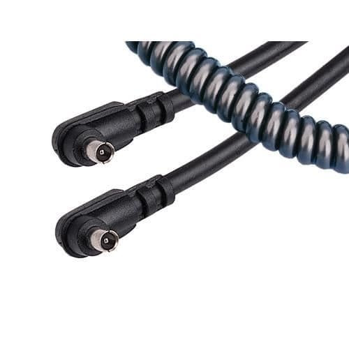 Synkroniseringskabel - KAISER FOTOTECHNIK - Blitzkabel Spiral - 0,65 m - PC - Inomhus