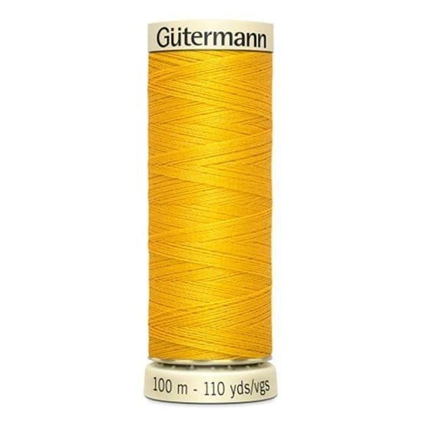 Gütermann tråd 100m gul polyester - Cylindrisk spole