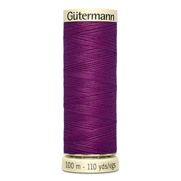 Gütermann tråd 100m lila polyester - Cylindrisk spole