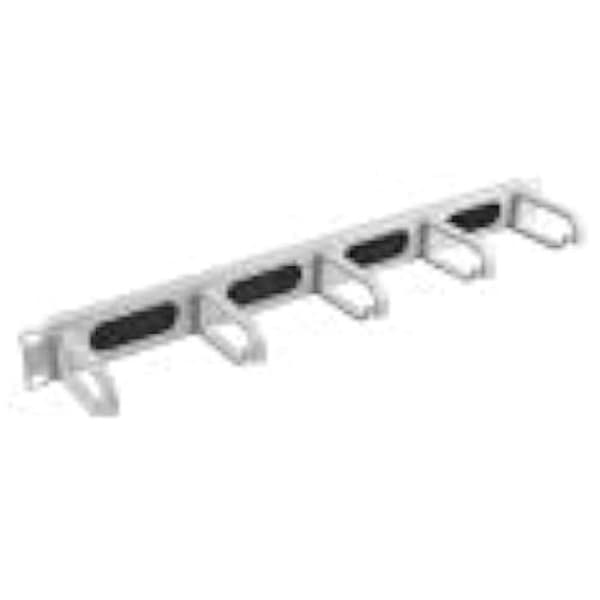 Tillbehör - LANBERG - Cable Organizer 19" - Borstpanel - 5 ringar - Typ B 1U