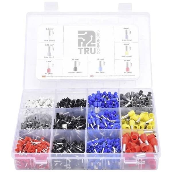 TRU COMPONENTS TC-12888372 Enkelbitssortiment 0,5 mm², 0,75 mm², 1 mm², 1,5 mm², 2,5 mm², 4 mm², 6 mm², 10 m