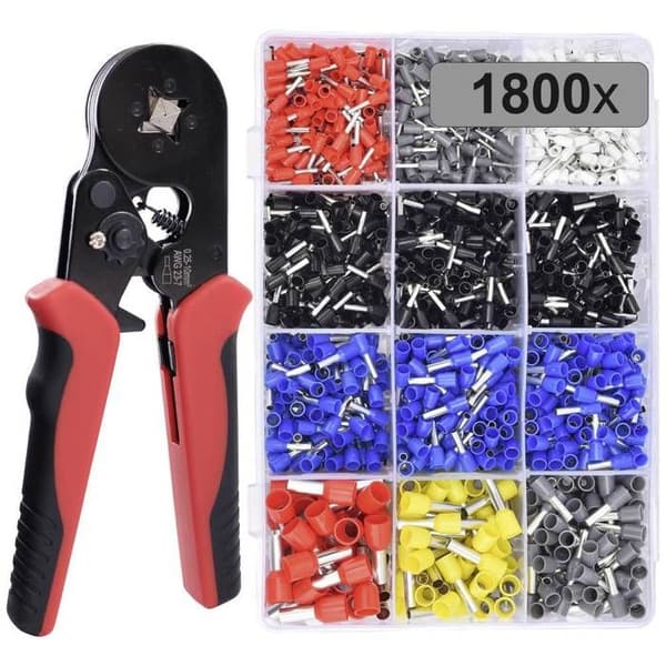 TRU COMPONENTS TC-12888376 Enkelbitssortiment 0,5 mm², 0,75 mm², 1 mm², 1,5 mm², 2,5 mm², 4 mm², 6 mm², 10 m