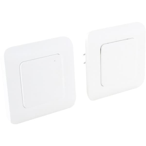 Set med 2 trådlösa tvåvägsbrytarsatser - DIO CONNECTED HOME - DiO 1.0 - Vit
