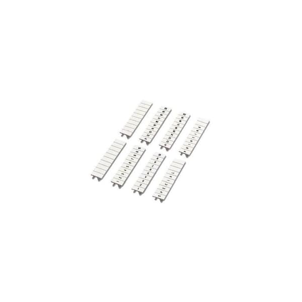 Repérage ZB - PHOENIX CONTACT - 10 st - Vit - Bredde: 8 mm - Pakke med 10