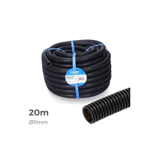 Förtrådad ledning för inomhusinstallation - GENERISK - 11mm - 20m - Vit - PVC