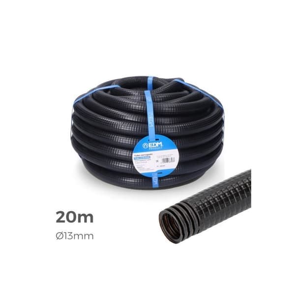 Ferroplast förtrådad ledning för exteriör installation - GENERISK - 13mm Ce M-20 - Vit - 20m