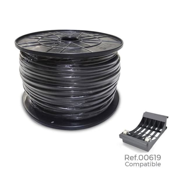 Flexibel kabel - Ej specificerad - 2,5mm - Svart - 800mts - Ø400x200mm