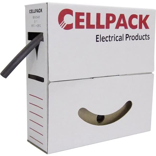 Skarvslang utan lim - CELLPACK - 24 mm x 8 mm - Vit - Krympningsgrad: 3:1