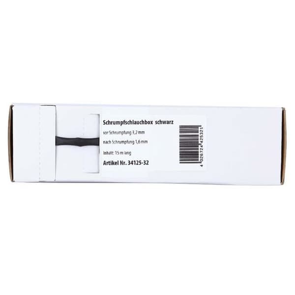 Värmereducerande hylsa - ACV - Ø 3.2 mm - Längd 15 m - Färg svart