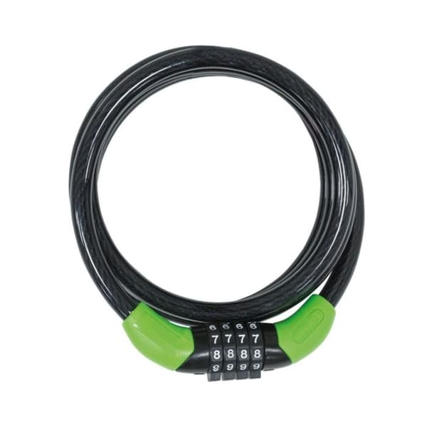 Cykellås - Abus - DC 150-8-C - Flexibel kabel 8 mm - Kombinationslås - Svart