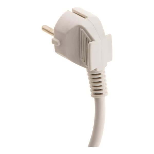 ZENITECH förlängning 10m - 16A 2P+E - kabel HO5VV-F 3G1.5mm² - Vit