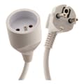 Miniatyrbild 4 av 4: ZENITECH förlängning 10m - 16A 2P+E - kabel HO5VV-F 3G1.5mm² - Vit