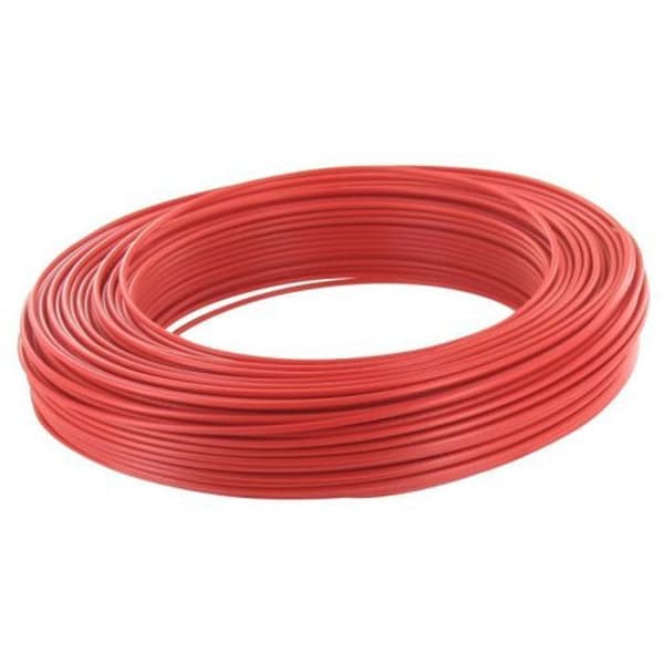 Styv tråd HO7 V-U 1X1,5mm² röd 25M - KABLAR &amp; KABLAR - 60101018A