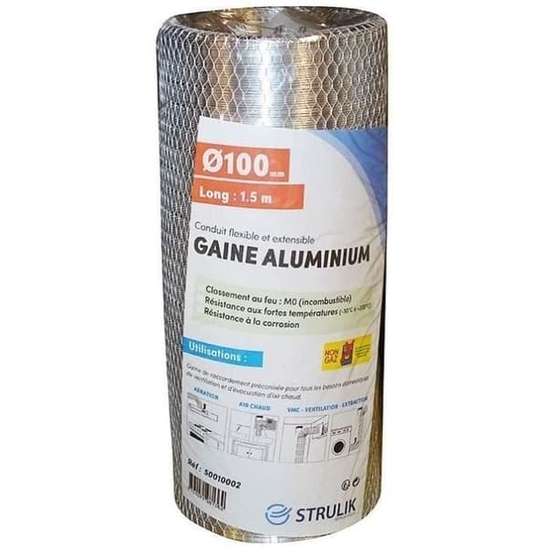AUTOGYRE - Flexibel Aluminiumkot grönt Ø100 1.5ml gänga