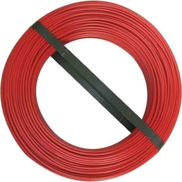 Hård kabel HO7VU - 1x1.5 mm² - rulle 100 m - röd