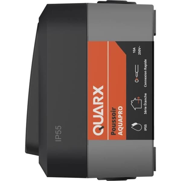 Tryckknapp - QUARX - Aqua Pro - Utomhus, 250V, 10A, IP55, NF-kompatibel