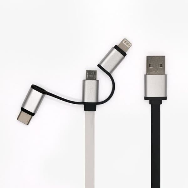 USB-kabelvindare - GAO - 3-i-1, 2m, snabbladdning