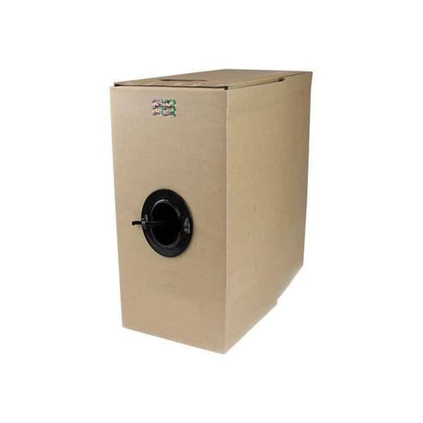 Cat5e UTP Single Strand Flame Retardant (CMR) Bulk Network Kabel - 1000ft - Svart - STARTTECH