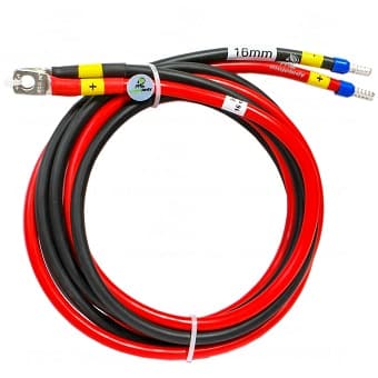 2x 100 cm inverter batteritilslutningskabel 16