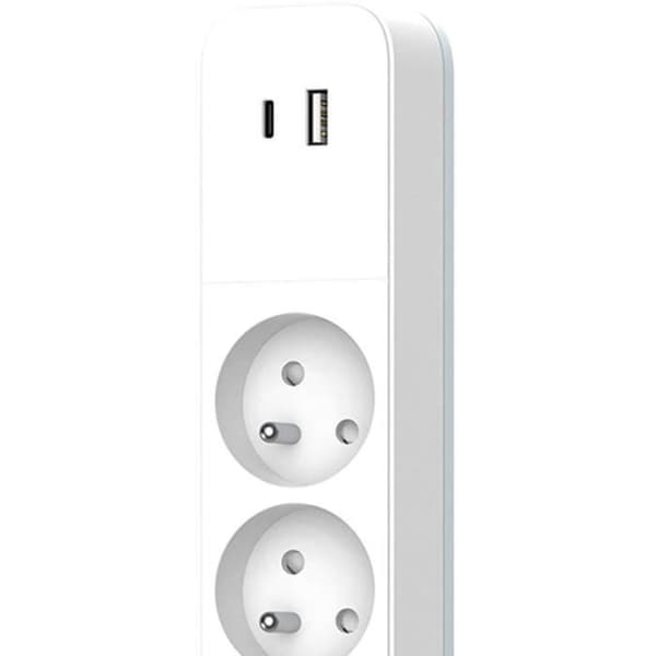 Eldosa - QUARX - 4 uttag - Med USB Typ C och USB A, 1,5 m kabel